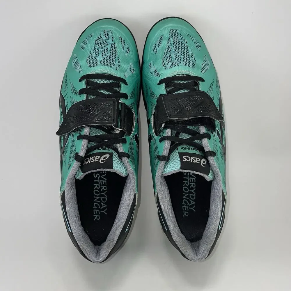 Asics Lift Master Lite Womens 8 S659Y Teal Black Cross Training Lifting Shoes